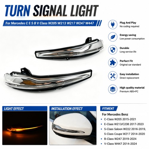 Side mirror turn signal led - turn,